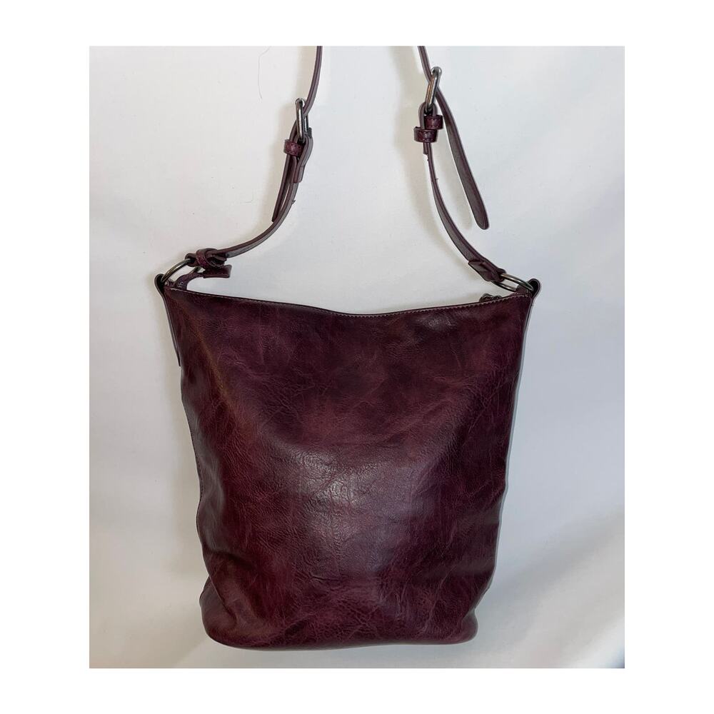 Joy Susan Deep Plum Shoulder Bag